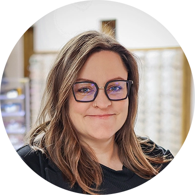 Circle Cutout Of Havre Optometric Clinic Team Member Heather McMaster